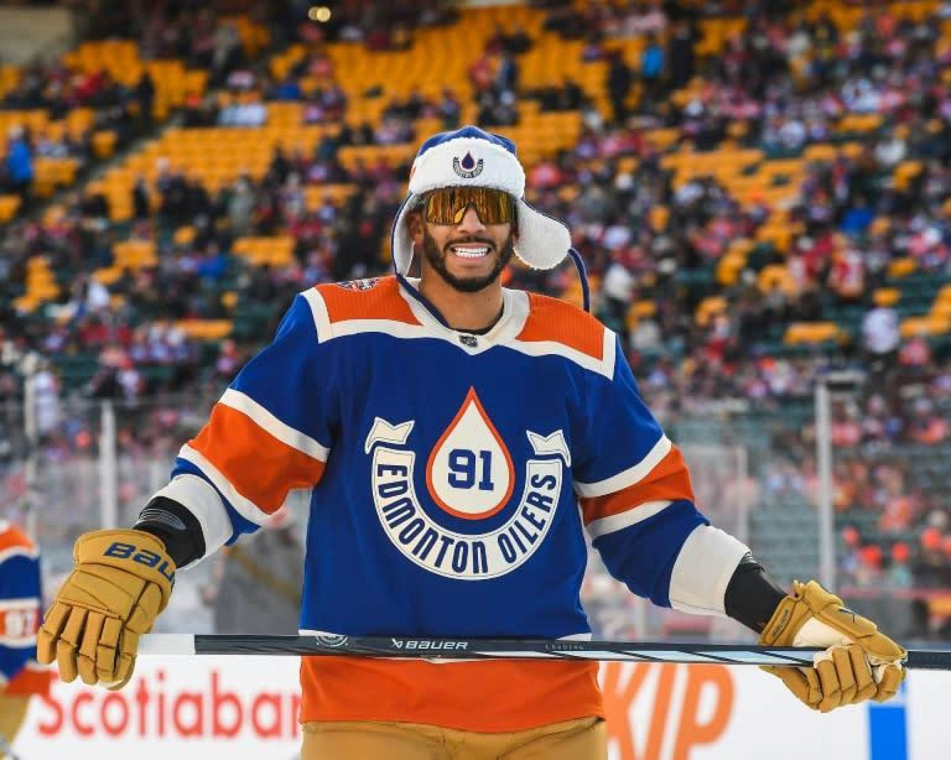 Evander Kane during the Heritage Classic
