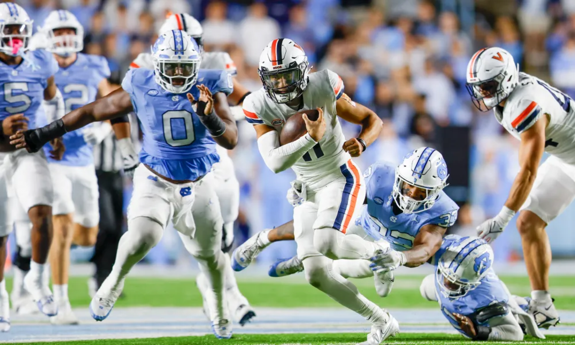 UNC losing to Virginia Tech