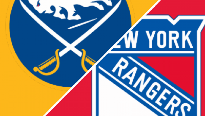 Rangers vs Sabres Logos
