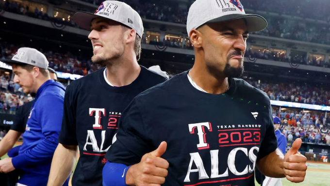 Texas Rangers after winning ALDS
