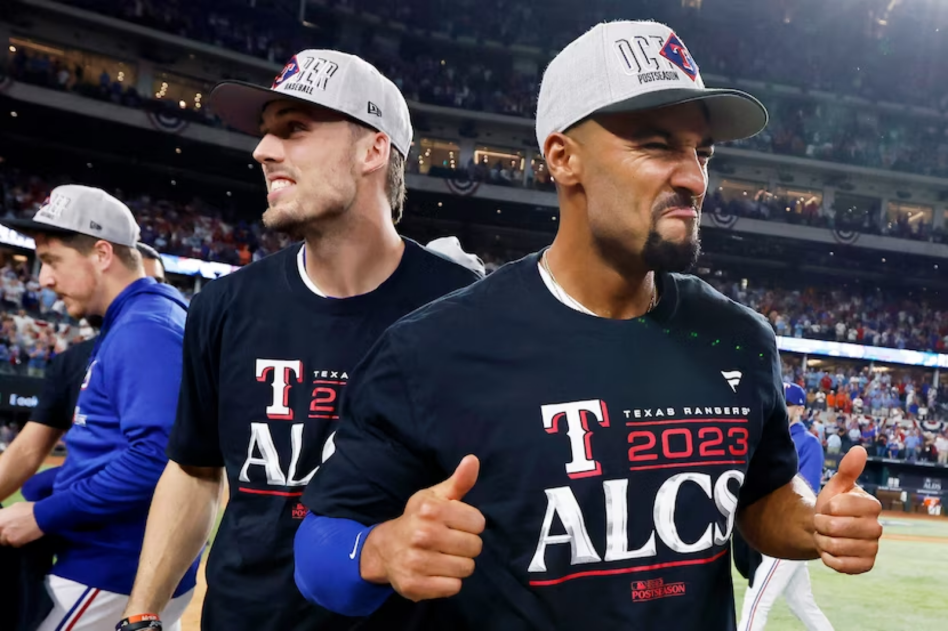 Texas Rangers after winning ALDS