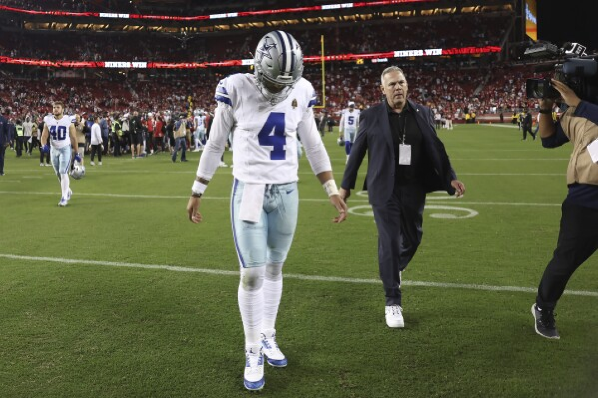Dak Prescott after the 42-10 drubbing against the 49ers