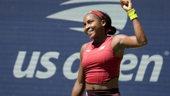 Coco Gauff Celebrates after Winning US Open