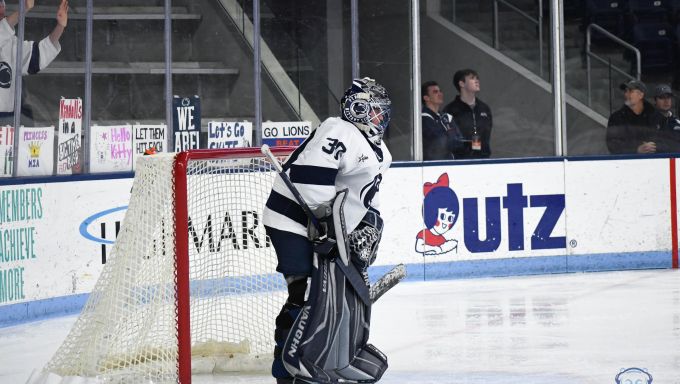 Josie Bothun Standing in Net