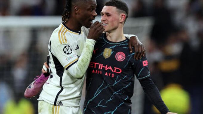 Man City and Real Madrid football