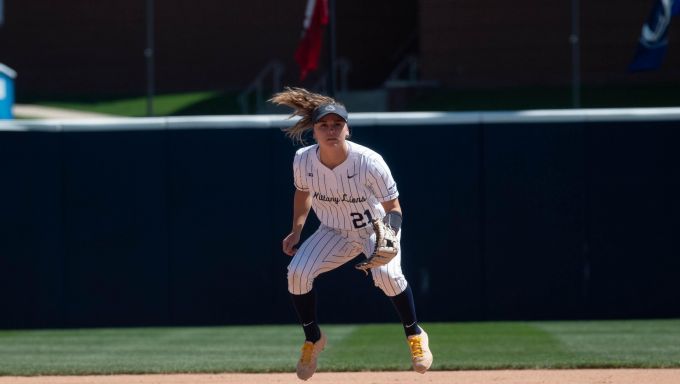Kaitlyn Morrison getting defensively ready