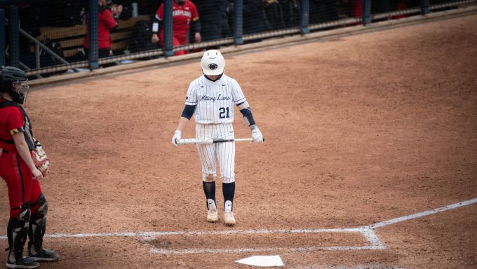 Kaitlyn Morrison stepping up to the plate against Maryland
