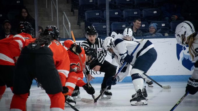 Katelyn Roberts taking a faceoff