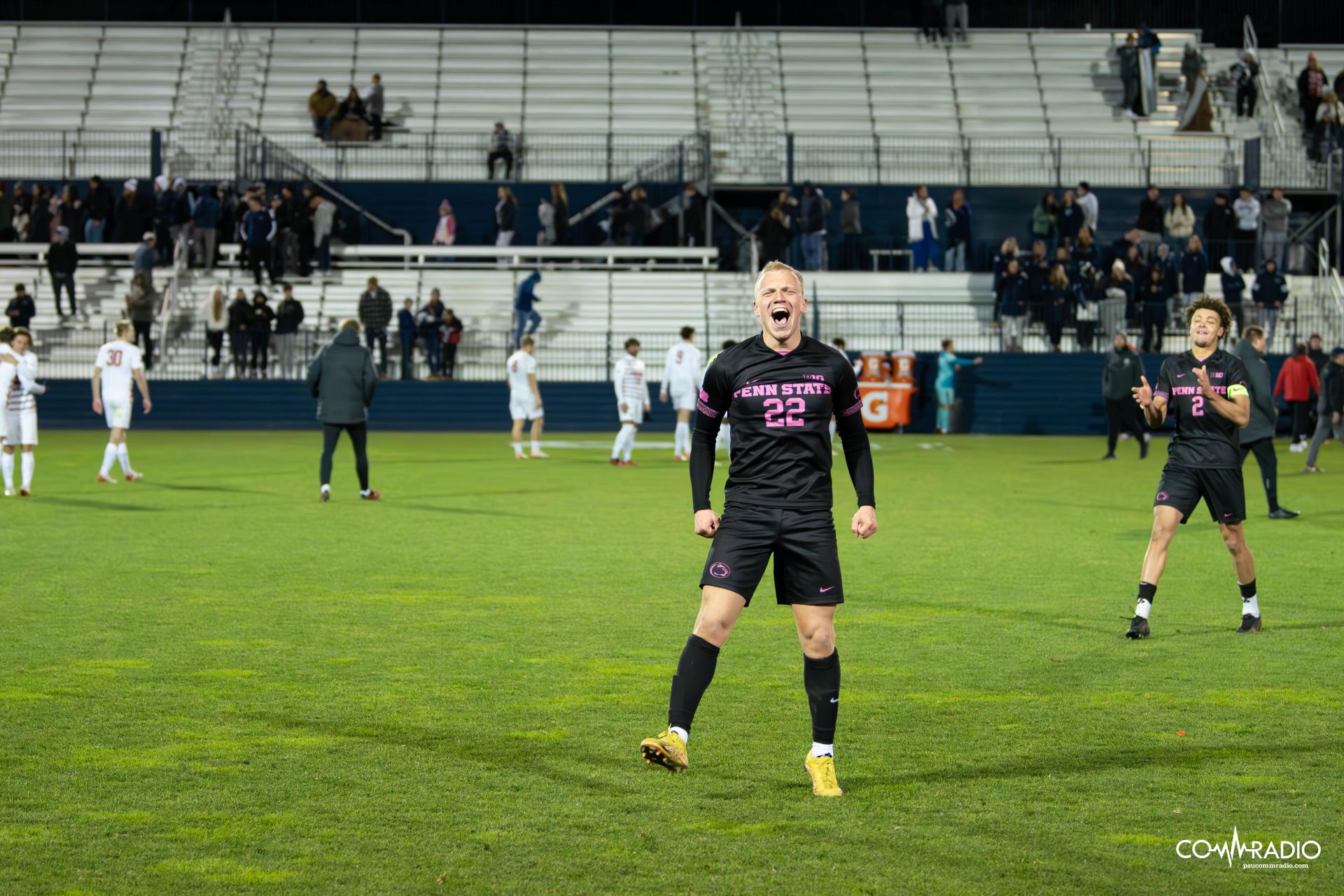 Danielson celebrating