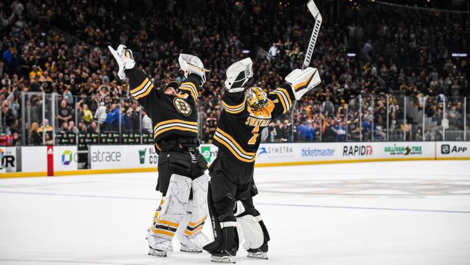 Jeremy Swayman and Linus Ullmark