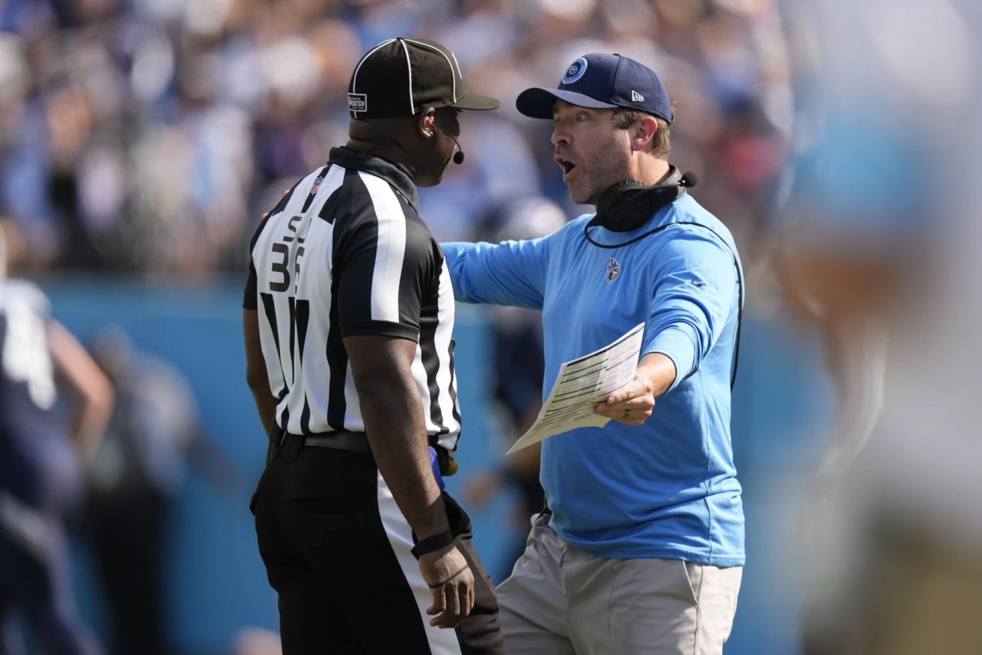 titans coach yelling at ref