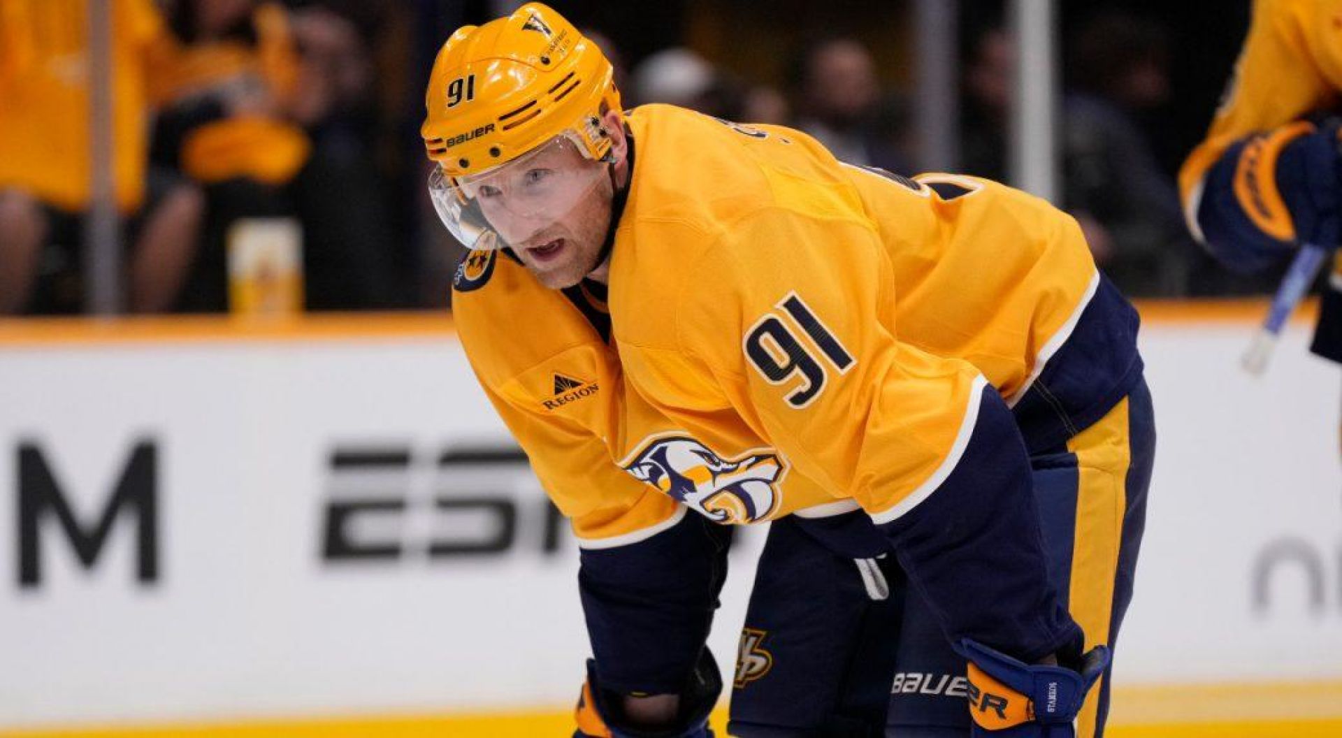 Stamkos waiting for the puck to drop