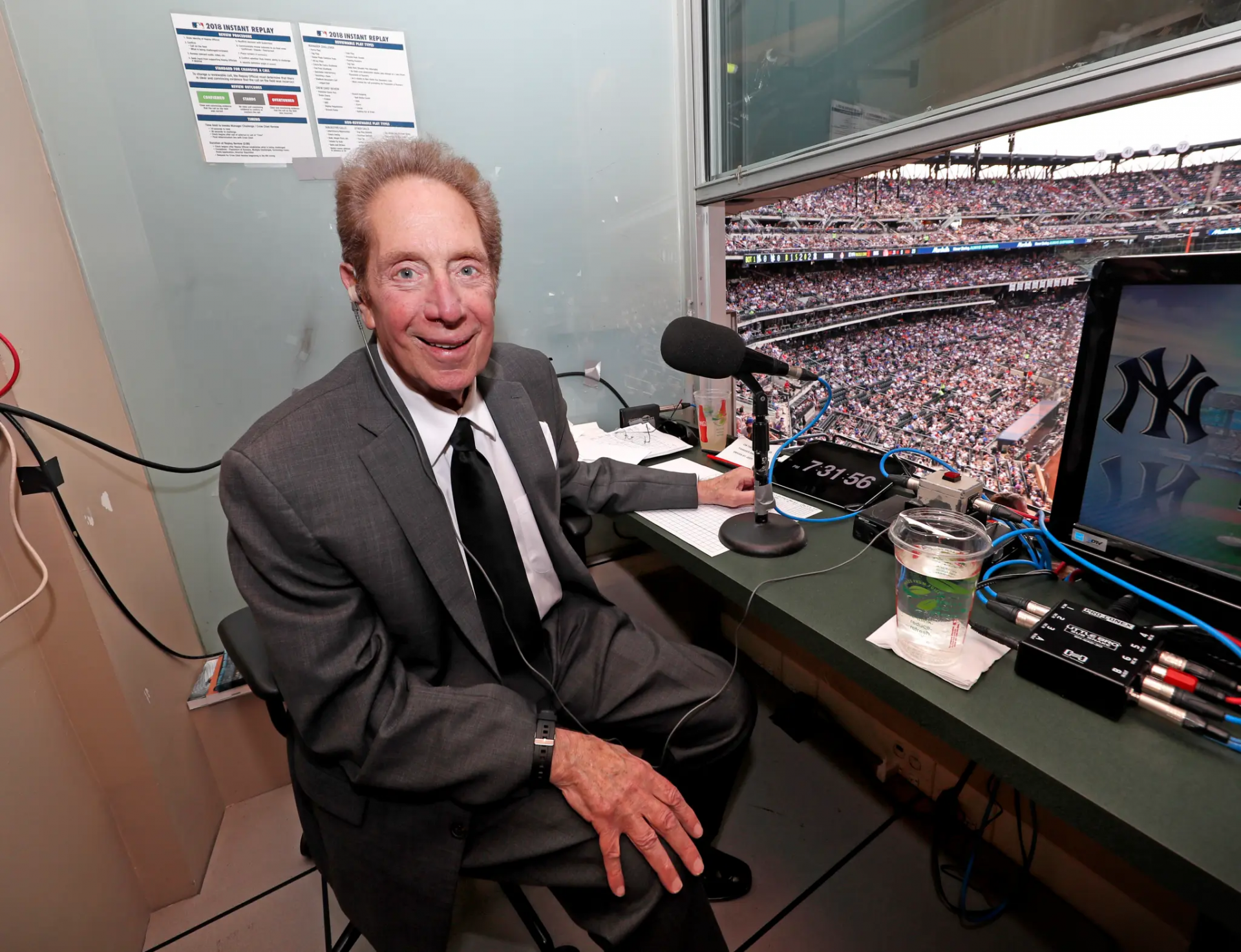 John Sterling in the booth