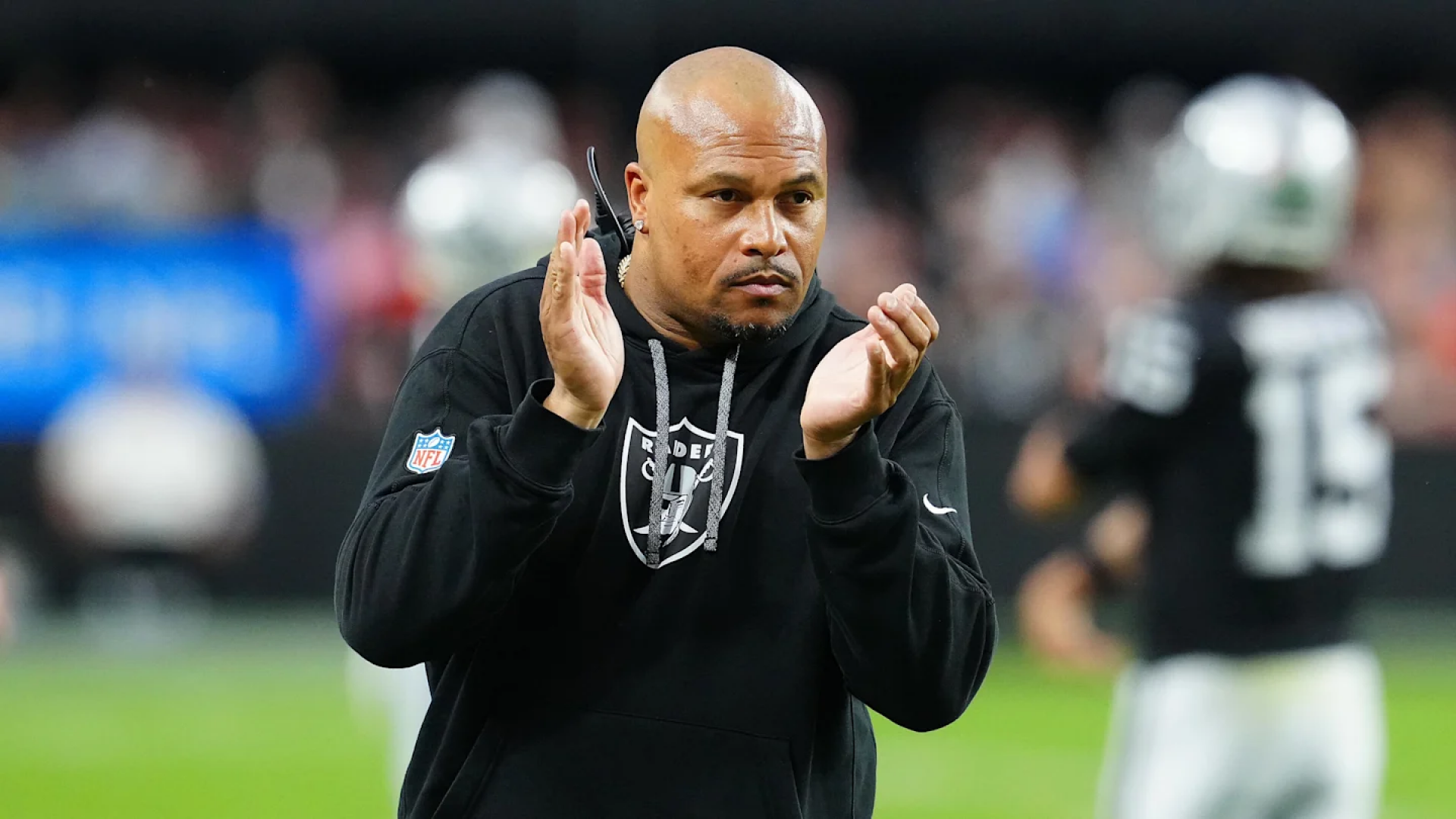 Raiders coach clapping