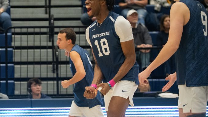 Toby Ezeonu celebrating against King