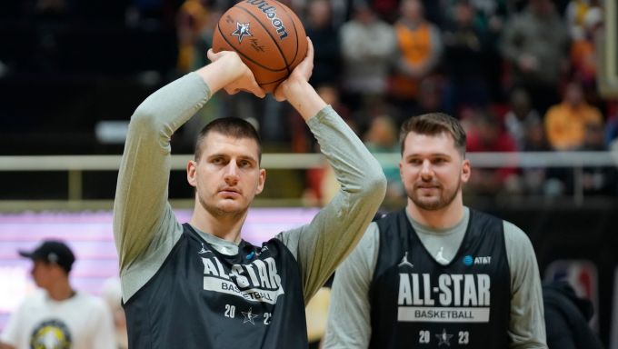 Luka Doncic and Nikola Jokic