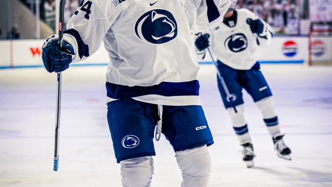 Jarod Crespo after scoring against Minnesota