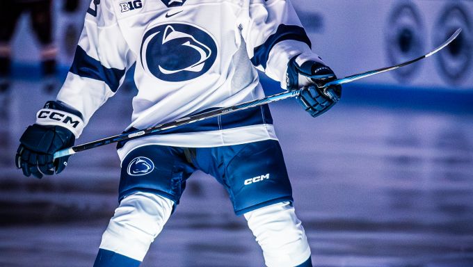 Danny Dzhaniyev pregame against Minnesota