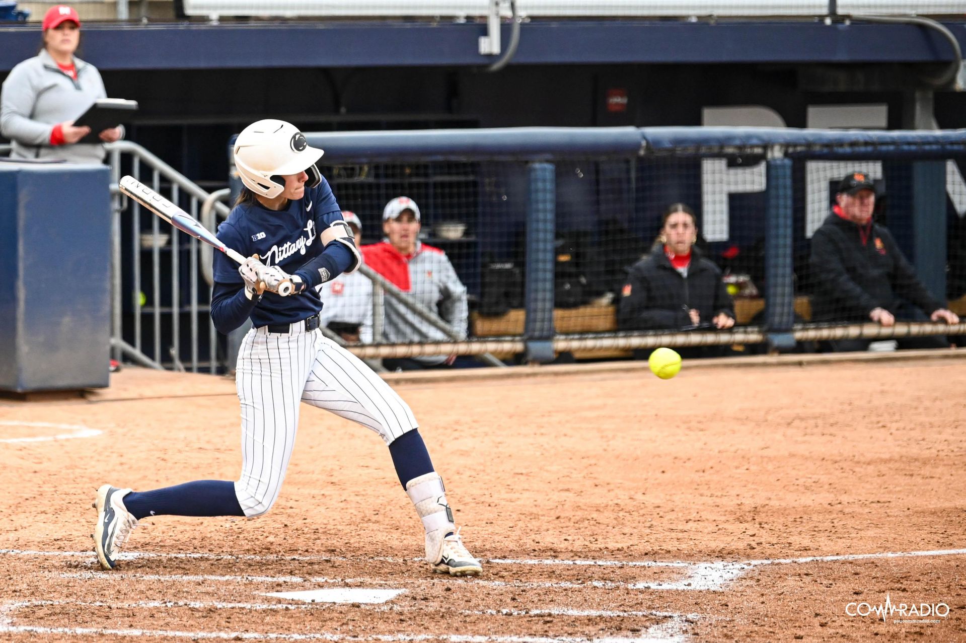 Penn State hitting against Maryland
