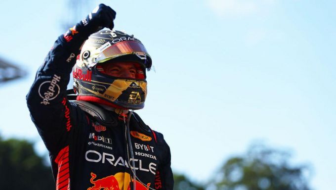 Verstappen after winning in Brazil