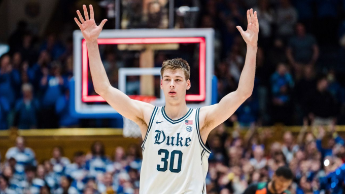 Duke Basketball Player Celebrating