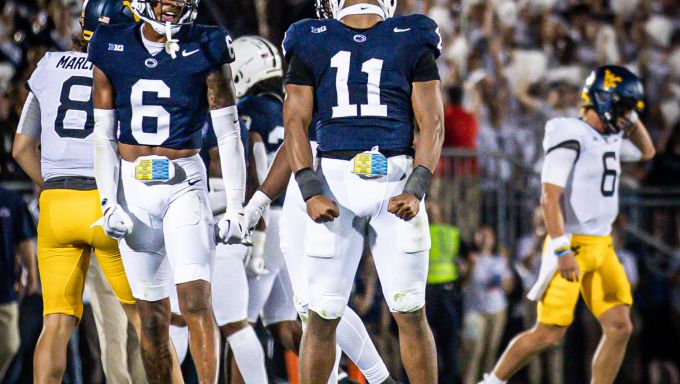 PSU football players