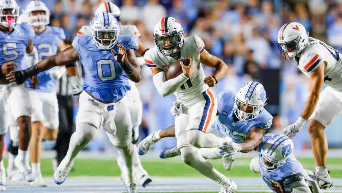 UNC losing to Virginia Tech