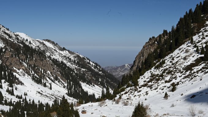 Mountains overlooking Almaty, Kazakhstan