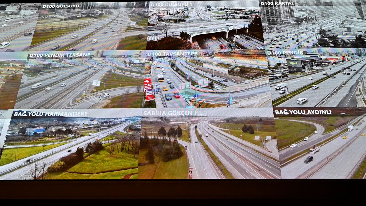 Some views from the IMM’s traffic surveillance system. The network stretches across the entire metropolitan area.