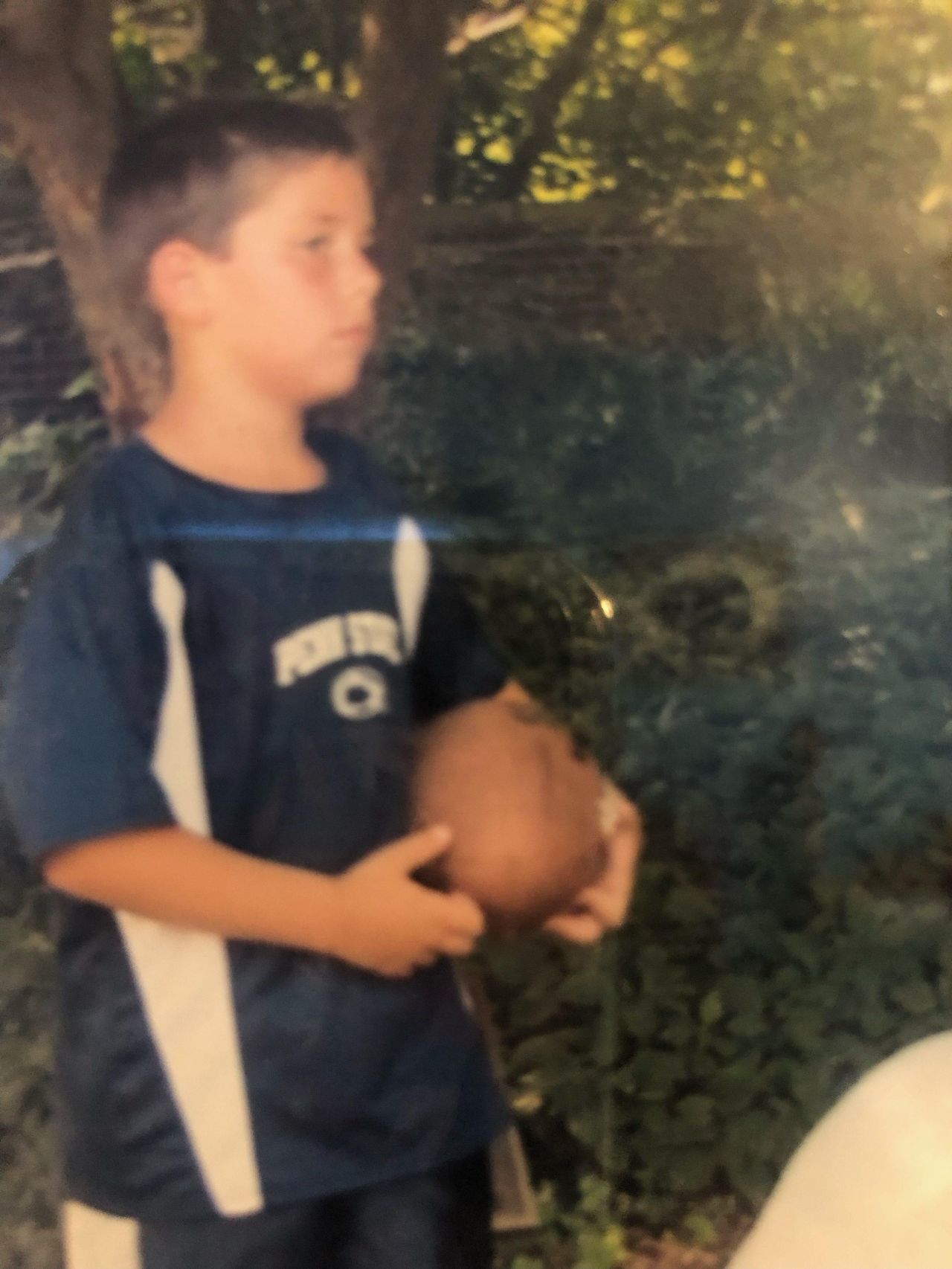 Jon repping Penn State football at a young age