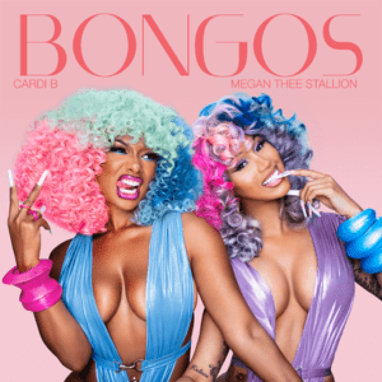 Cover of "BONGOS" by Megan Thee Stallion and Cardi B