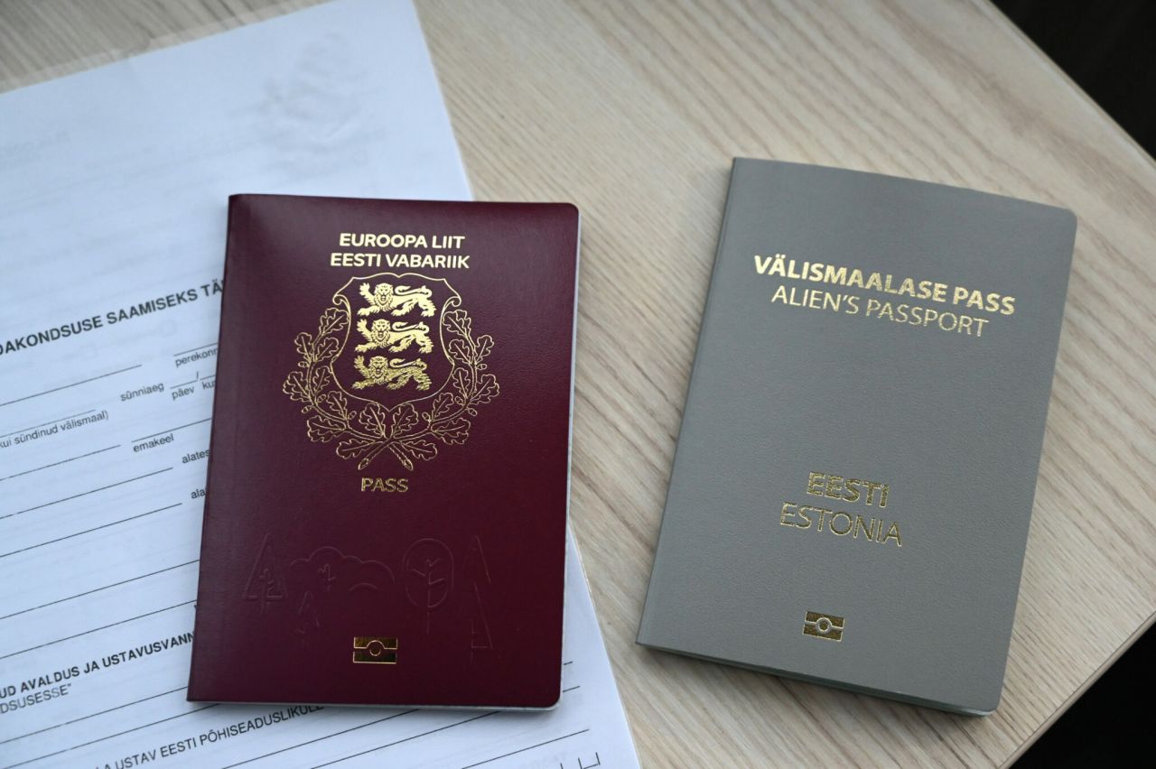 Two passports side by side