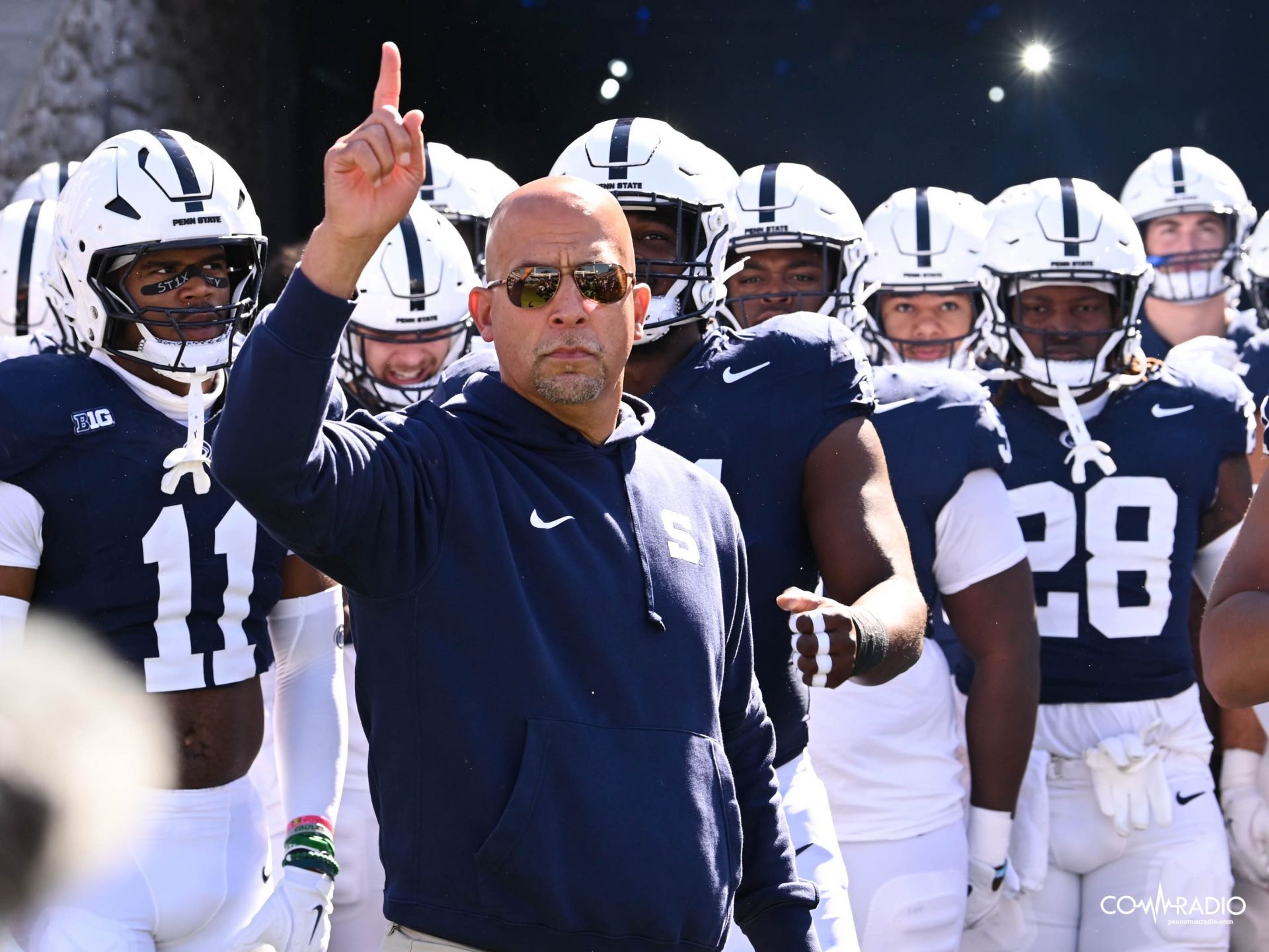 James Franklin with his team