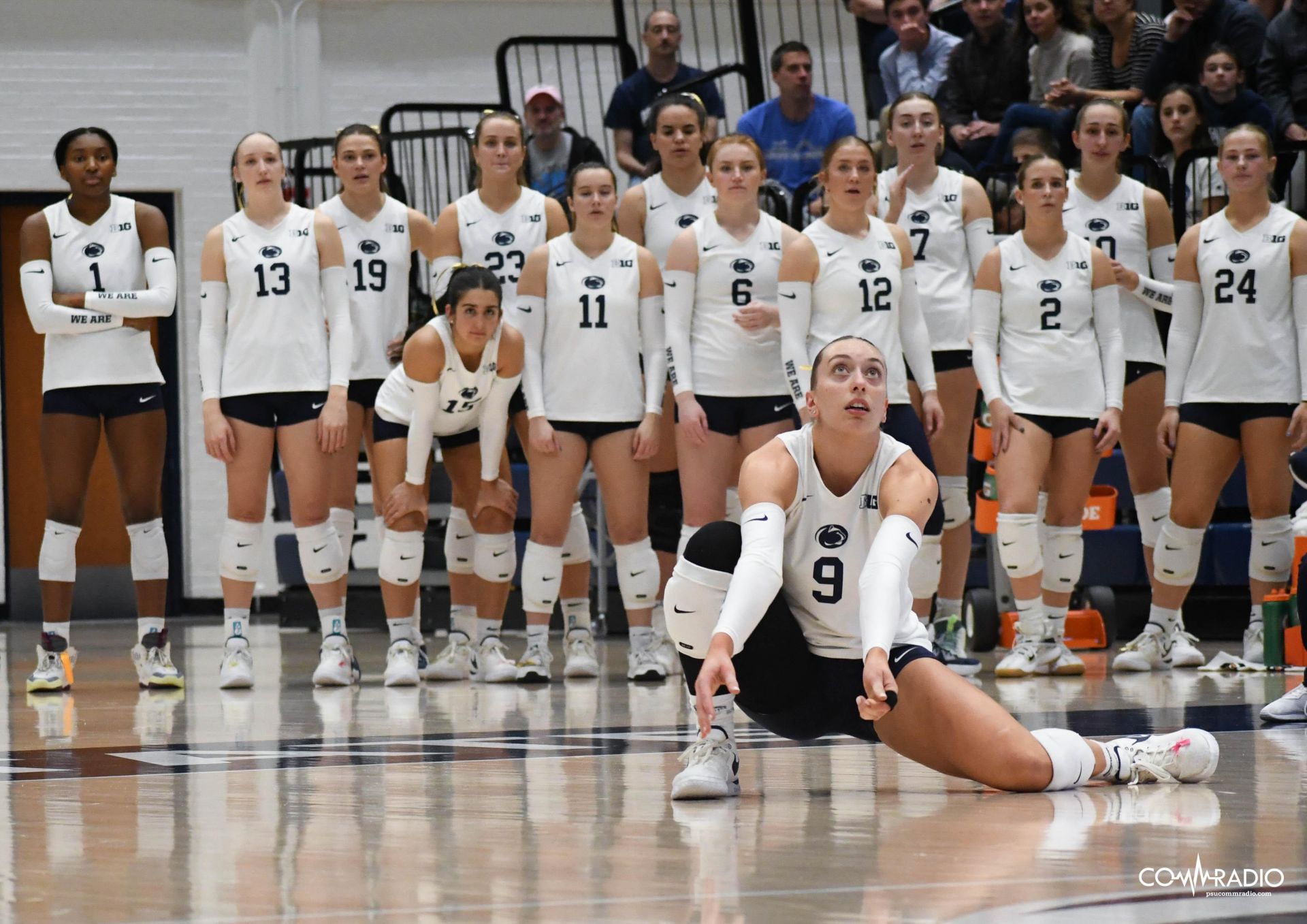 Jess Mruzik playing against Michigan State