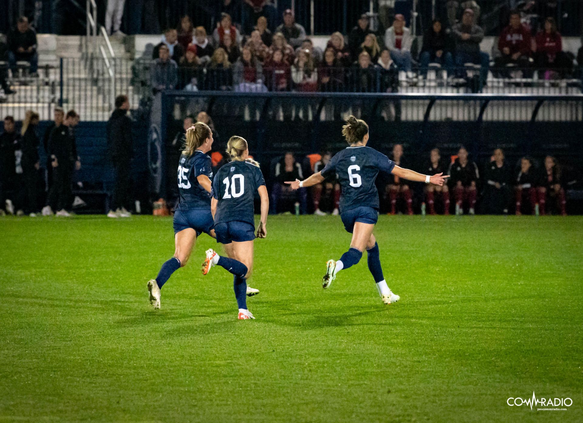 PSU Women's Soccer Celebrating