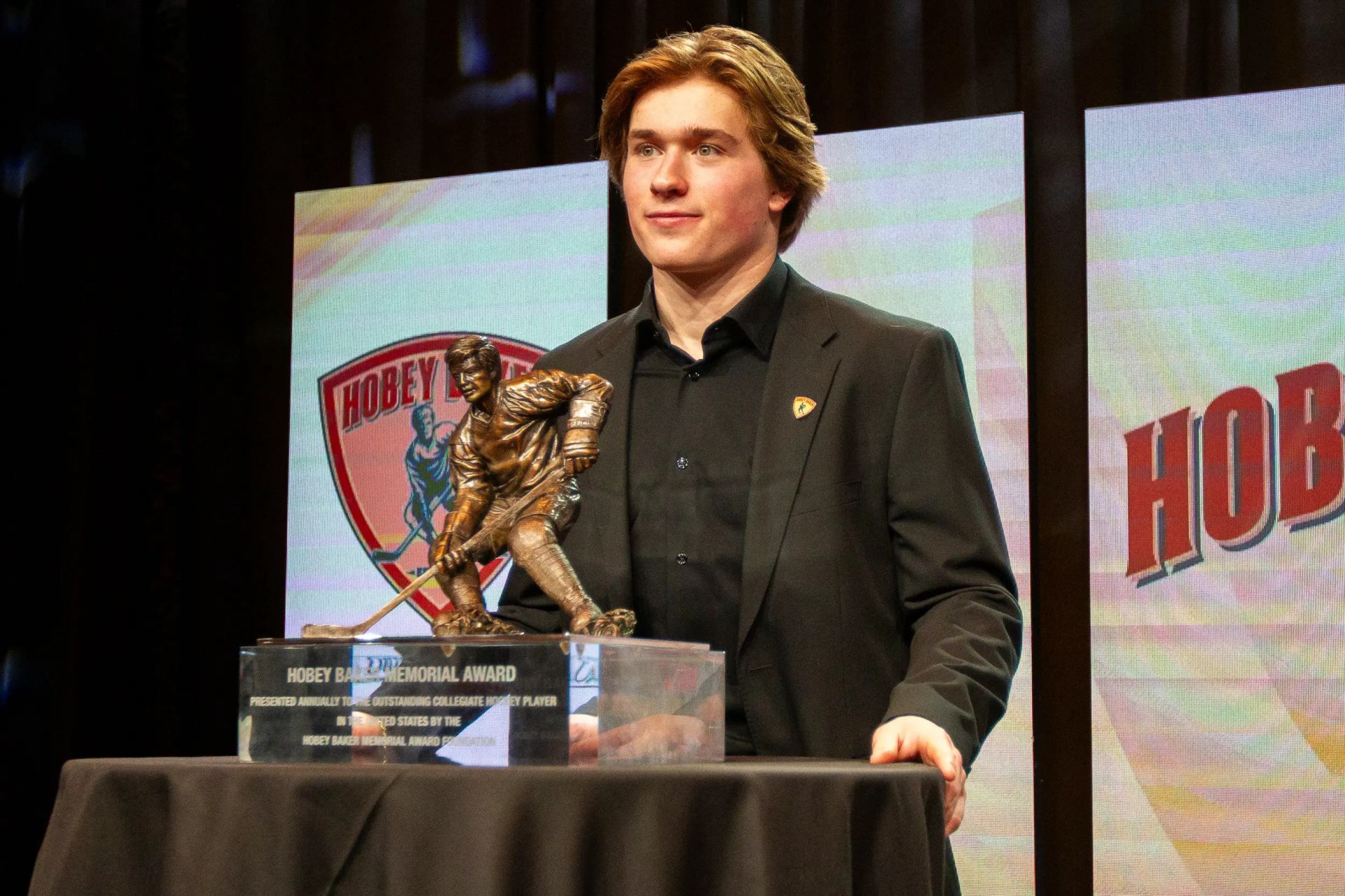 Macklin Celebrini wins 2024 Hobey Baker Award Bellisario College