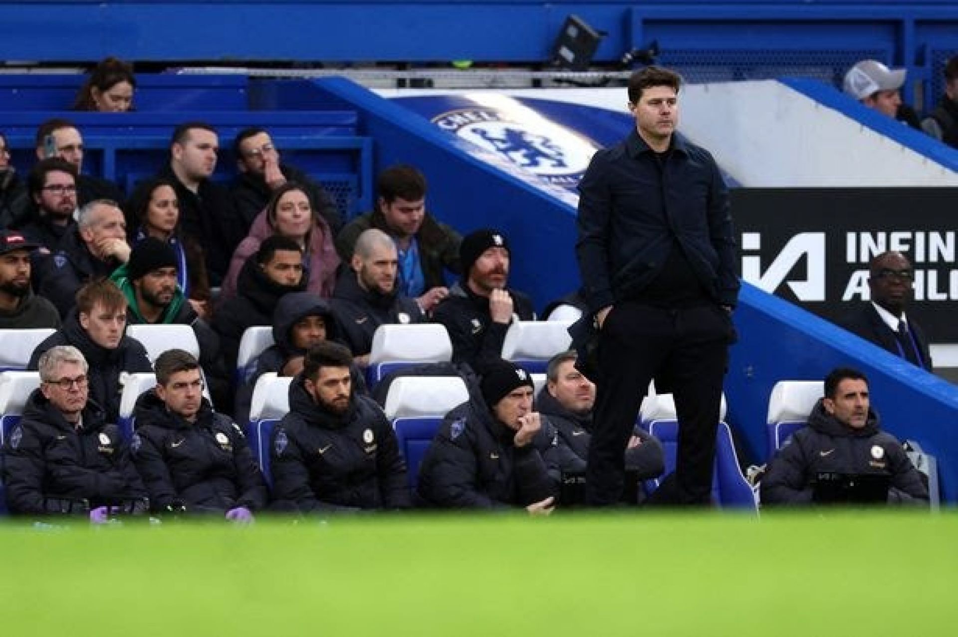 Photo of a sad Chelsea Sideline