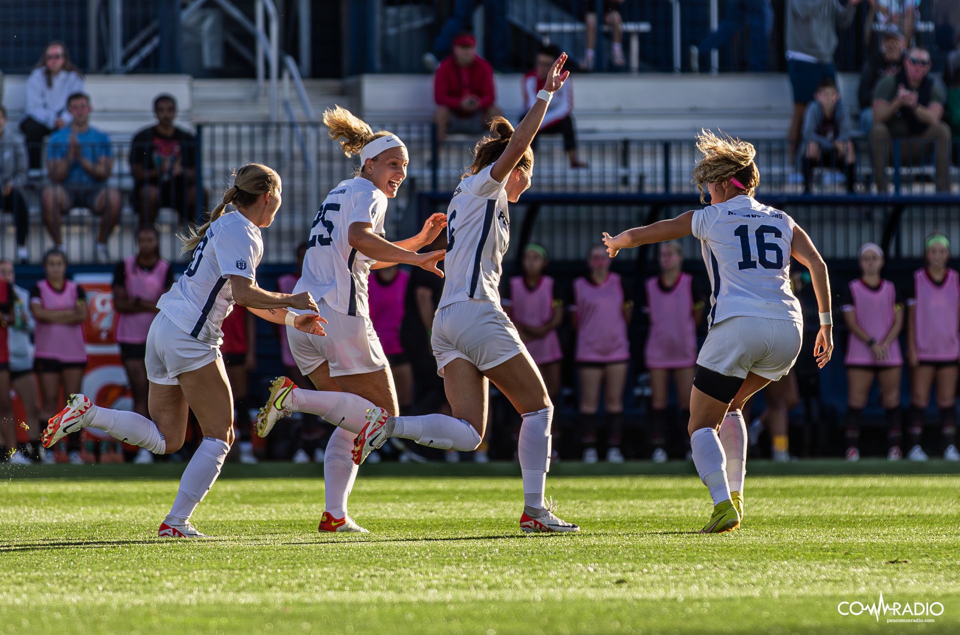 Penn State Women's Soccer Team Celebrating