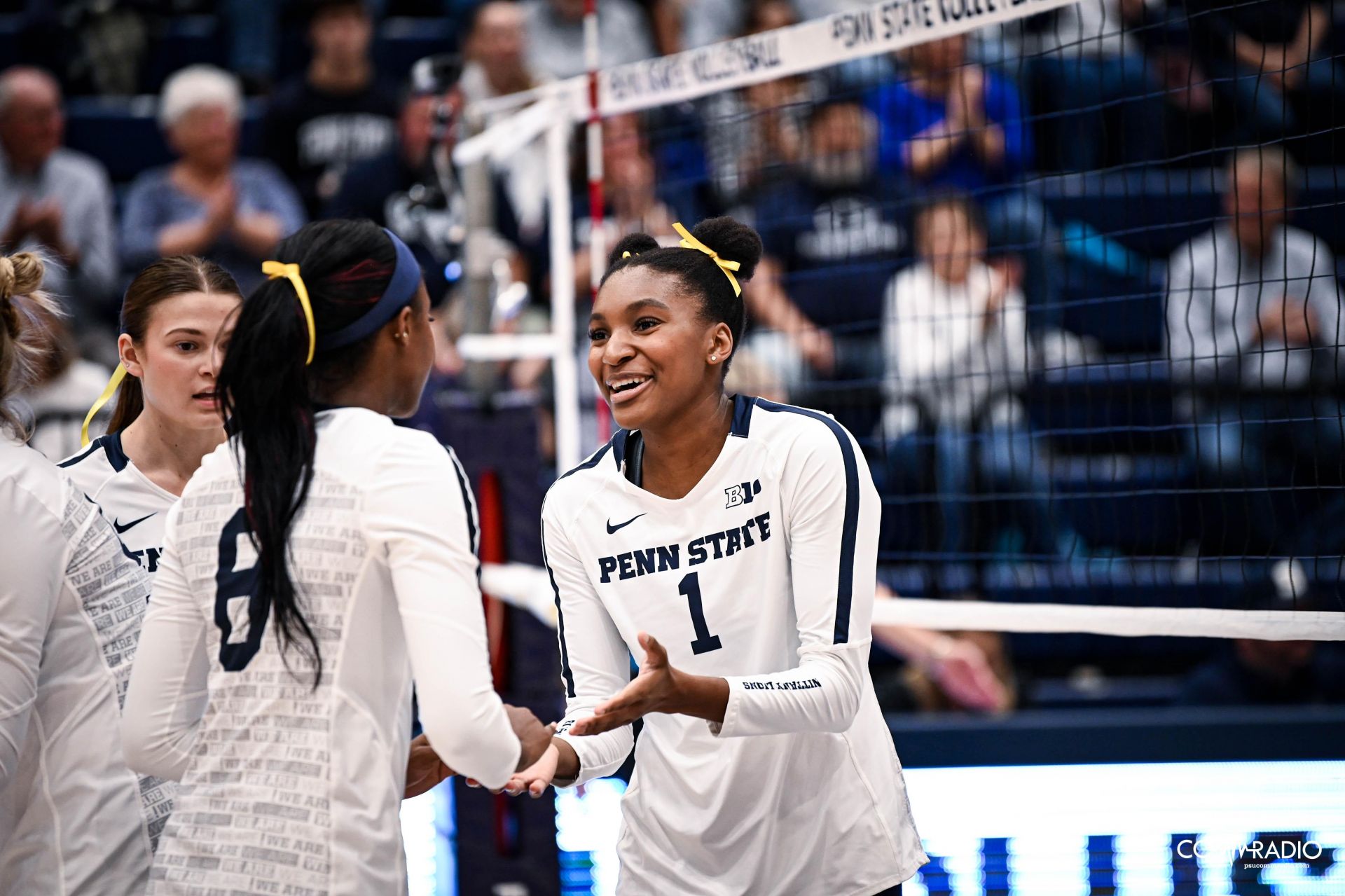 PSU Women's Volleyball Celebrates vs Iowa