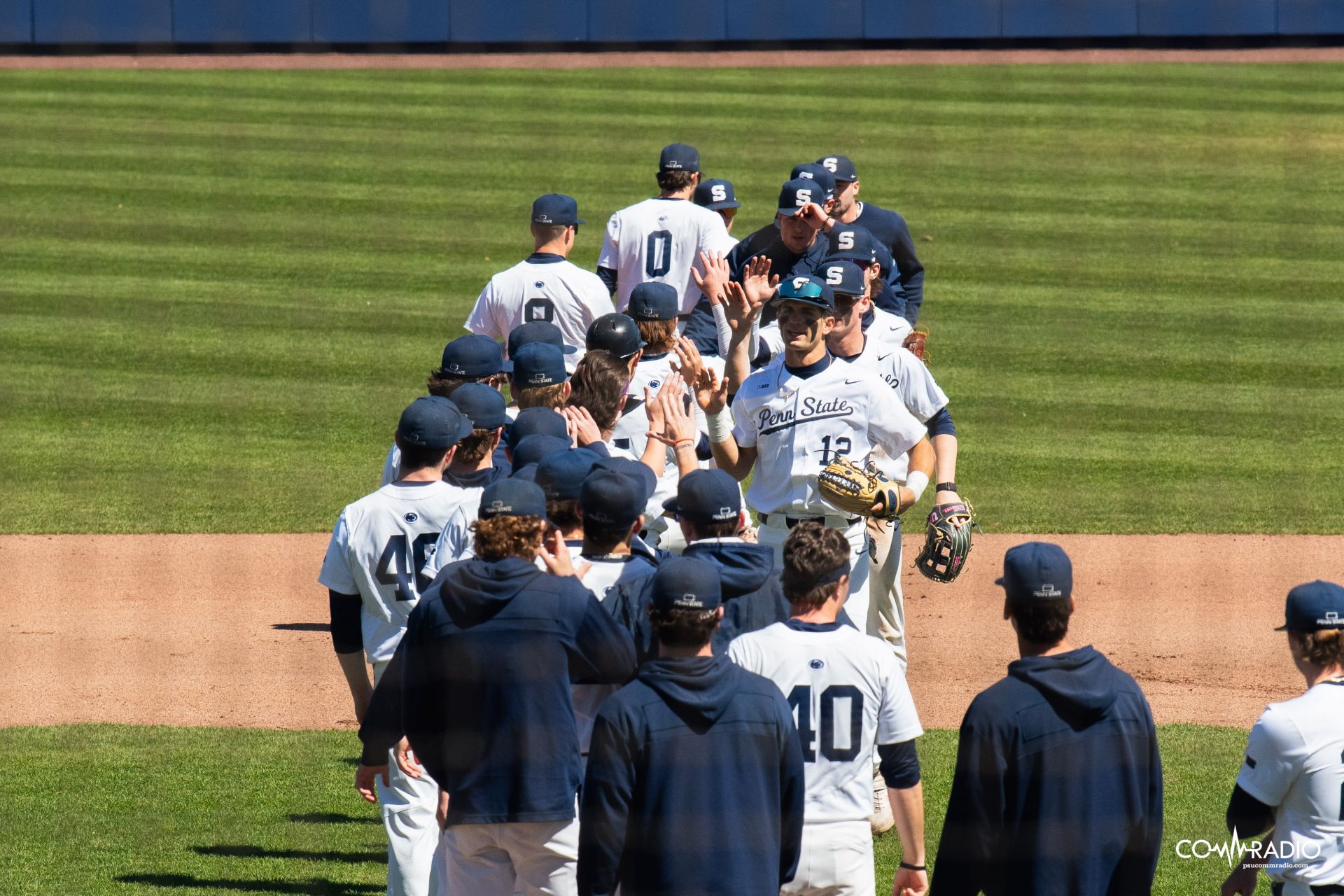 Penn State baseball handshake line
