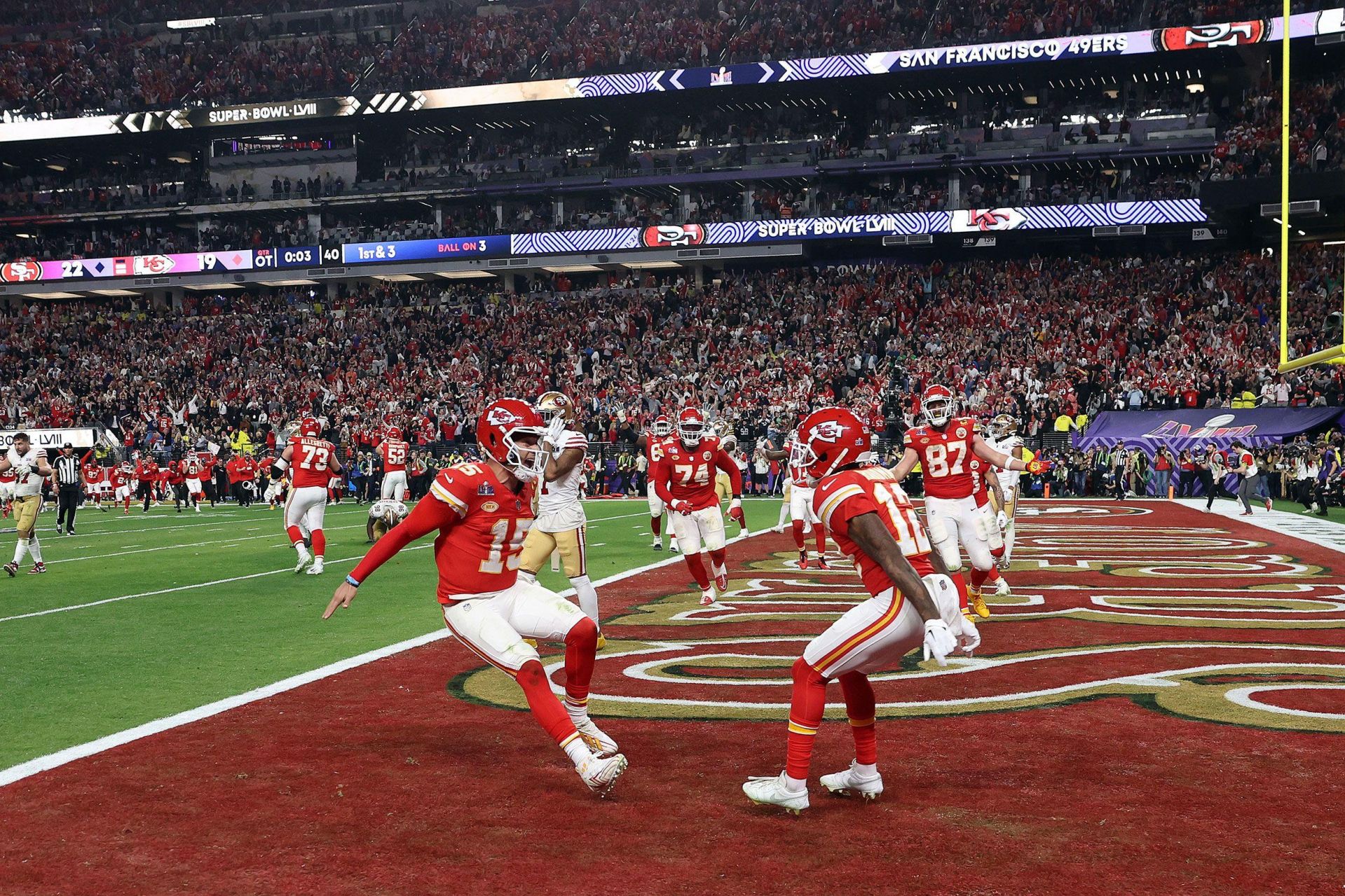 Patrick Mahomes during the Game-Winning Touchdown