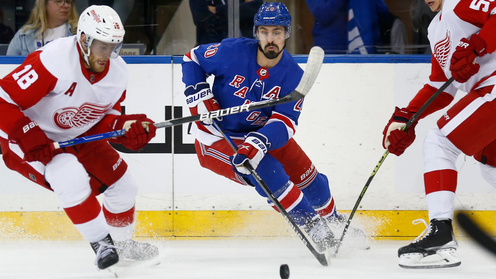 Chris Kreider against the Red Wings