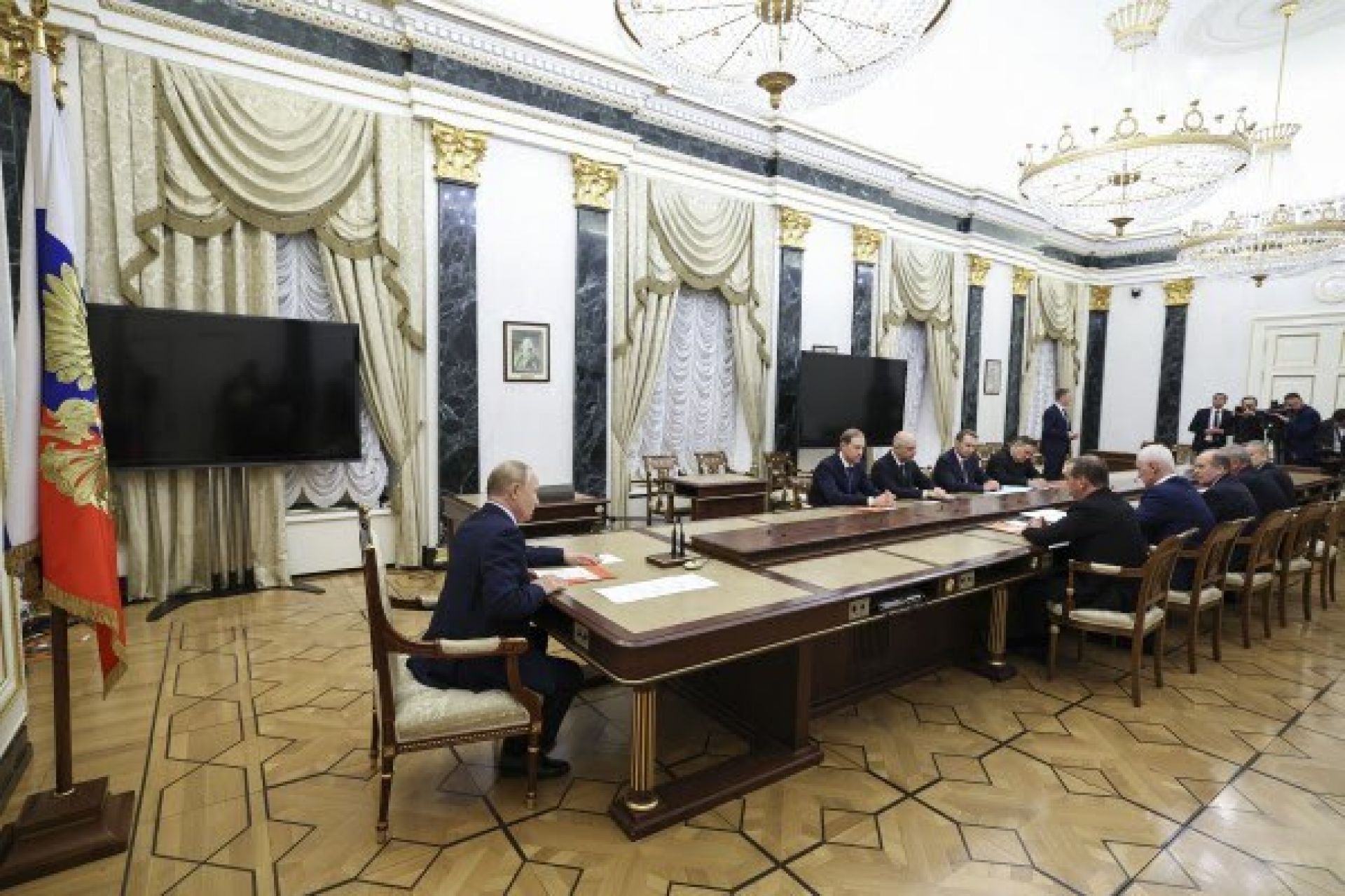 Putin in his meeting