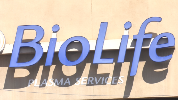 Picture of Bio Life Plasma Services' Sign