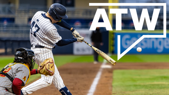 Penn State Baseball hits the ball into play vs USC