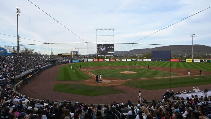 Fans at Medlar Field at Lubrano Park
