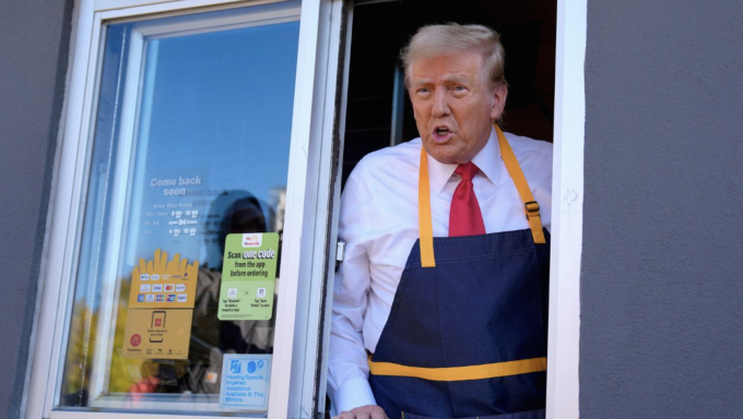 Trump at McDonald's