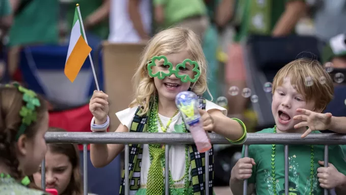 Saint Patricks day around the United States is celebrated by many young children