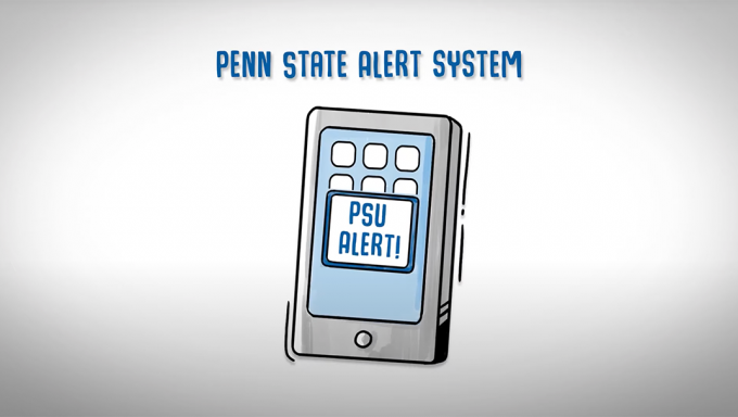 Penn State Timely Warning Alerts are sent to students throughout the campus