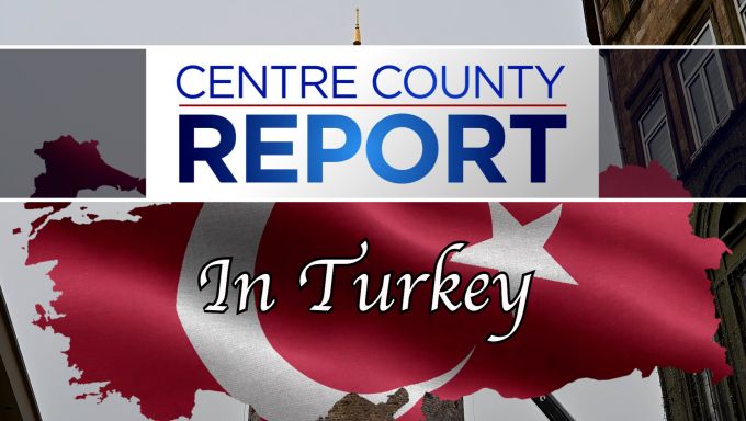 Centre County Report logo over the Turkish flag